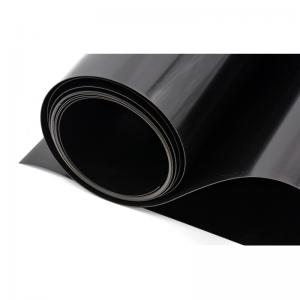 0.15 มม. High Gloss ยืดหยุ่น PVC แผ่นพลาสติกบางสีดำ