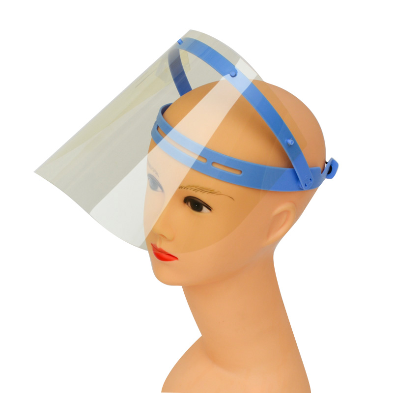 0.25mm UV Protection Plastic Safety Anti Fog Face Shield พร้อม Visor
